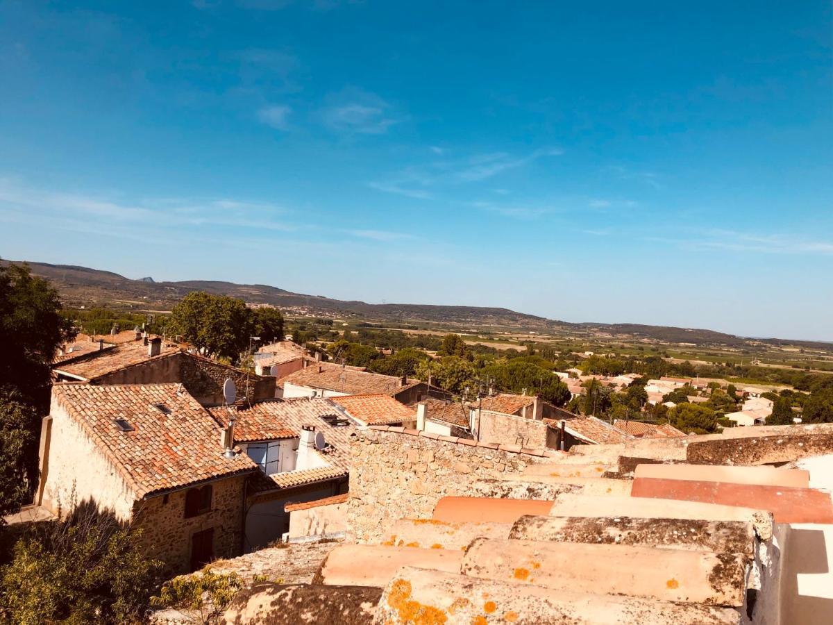 Appartement Au Dernier Etage Avec Terrasse Et Belle Vue Sur Nature Environnante Roujan Eksteriør bilde